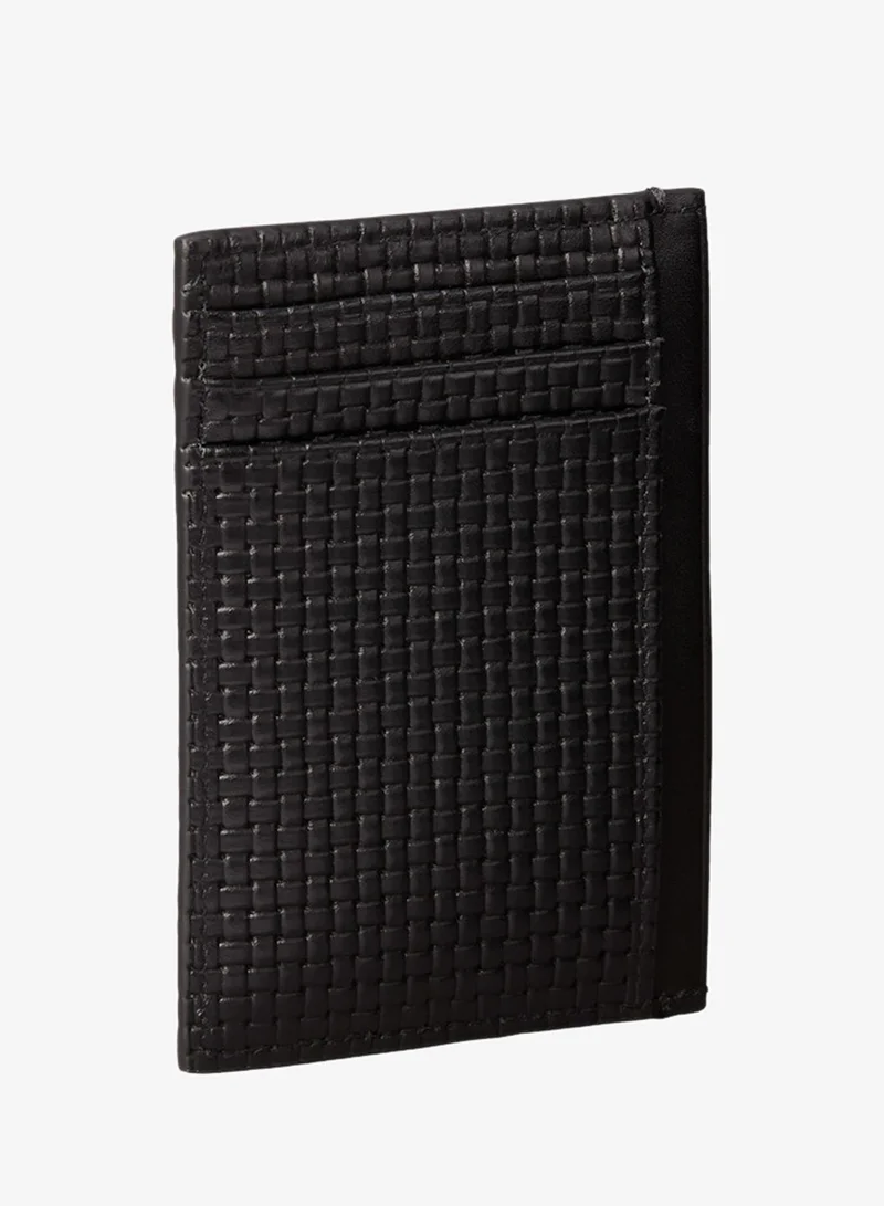 CALVIN KLEIN Embossed Woven Card Case